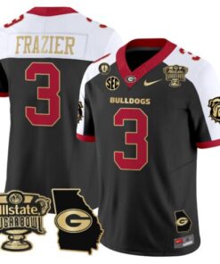 Nate Frazier Jersey #3 Georgia Bulldogs 2025 Sugar Bowl Patch Vapor Alternate