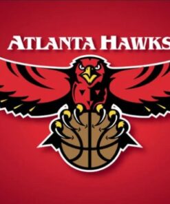 Atlanta Hawks Team Red US Flag 3X5Ft Polyester Banner USA Digital Printing