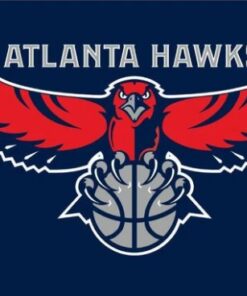 Atlanta Hawks Flag Basketball Flag 3X5Ft Polyester Banner USA Digital Printing