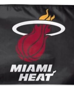 Miami Heat Team Black US Flag 3X5Ft Polyester Banner USA Digital Print