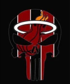 Miami Heat Skull Flag 3X5Ft Polyester Banner USA Digital Print