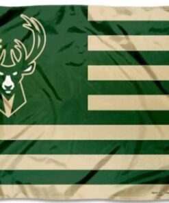Milwaukee Bucks Team Flag 3X5Ft Polyester Banner USA Digital Print