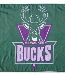 Milwaukee Bucks Team US Flag 3X5Ft Polyester Banner USA Digital Print