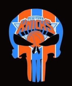 New York Knicks Skull Flag 3X5Ft Polyester Banner USA Digital Print