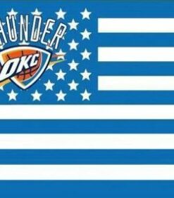 Oklahoma City Thunder Star Flag 3X5Ft Polyester Banner USA Digital Print