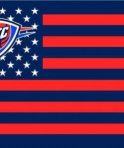 Oklahoma City Thunder Star Red Flag 3X5Ft Polyester Banner USA Digital Print