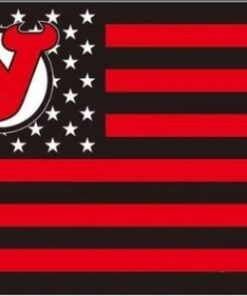 New Jersey Devils Star and Stripe Flag 3X5Ft Polyester Digital Print Banner USA