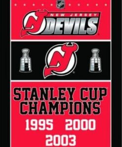 New Jersey Devils Stanley Cup Flag 3X5Ft Polyester Digital Print Banner USA