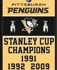 Pittsburgh Penguins Team US Sport Flag 3X5Ft Polyester Digital Print Banner USA