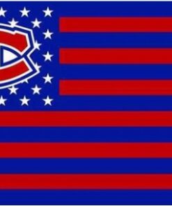 Montreal Canadiens Star and Stripe Flag 3X5Ft Polyester Digital Print Banner USA