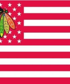 Chicago Blackhawks Custom US Flag 3X5Ft Polyester Digital Print Banner USA