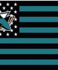San jose Sharks Star and Stripes Flag 3X5Ft Polyester Digital Print Banner USA