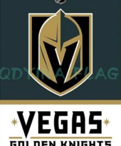 Vegas Golden Knights Vertical US Flag 3X5Ft Polyester Digital Print Banner USA