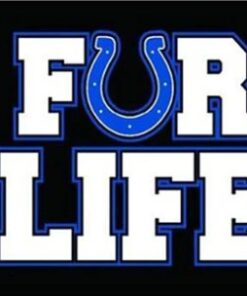 Indianapolis Colts FOR LIFE Flag 3X5 Ft Polyester Banner USA 90x150cm