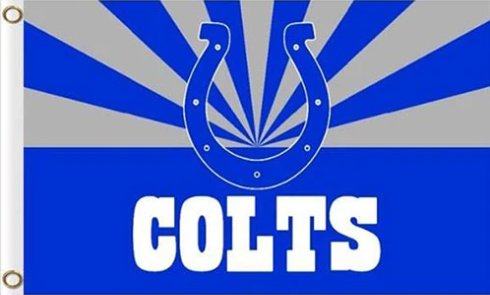 Indianapolis Colts Team Flag 3X5 Ft Polyester Banner USA 90x150cm