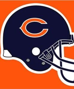Chicago Bears Helmet Flag 3X5 Ft Polyester Banner USA 90x150cm