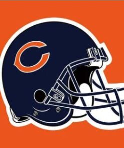 Chicago Bears Helmet Orange Flag 3X5 Ft Polyester Banner USA 90x150cm