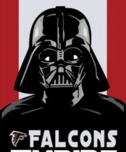 Atlanta Falcons Vertical Skull Star Wars Flag 3X5 Ft Polyester Banner USA 90x150cm
