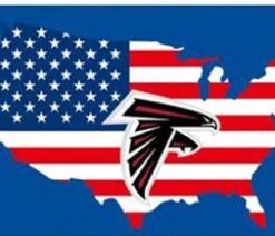 Atlanta Falcons America US Flag 3X5 Ft Polyester Banner USA 90x150cm