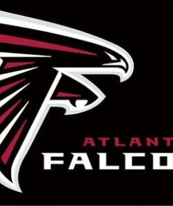 Atlanta Falcons AMERICA Black Flag 3X5 Ft Polyester Banner USA 90x150cm