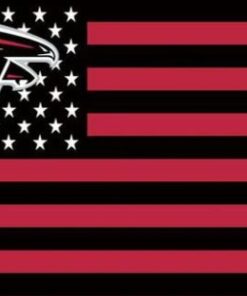 Atlanta Falcons Star and Stripes Flag 3X5 Ft Polyester Banner USA 90x150cm