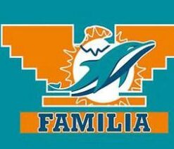 Miami Dolphins Familia Flag 3X5 Ft Polyester Banner USA 90x150cm