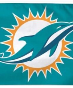 Miami Dolphins Blue Flag 3X5 Ft Polyester Banner USA 90x150cm