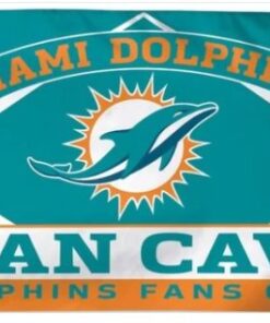 Miami Dolphins Man Cave Flag 3X5 Ft Polyester Banner USA 90x150cm