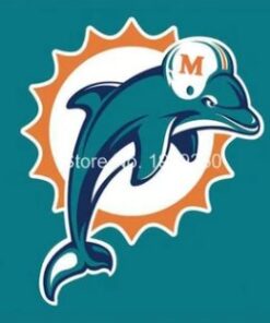 Miami Dolphins Logo Flag 3X5 Ft Polyester Banner USA 90x150cm