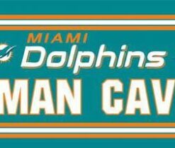Miami Dolphins Man Cave US Flag 3X5 Ft Polyester Banner USA 90x150cm