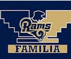 Los Angeles Rams Familia Flag 3X5 Ft Polyester Banner USA 90x150cm