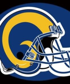 Los Angeles Rams Helmet US Flag 3X5 Ft Polyester Banner USA 90x150cm