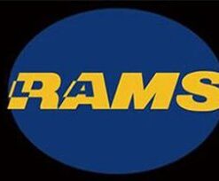 Los Angeles Rams Helmet Black Flag 3X5 Ft Polyester Banner USA 90x150cm