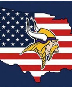 Minnesota Vikings US Flag 3X5 Ft Polyester Banner USA 90x150cm