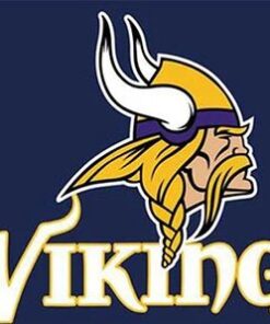 Minnesota Vikings Team Logo Sports Flag 3X5 Ft Polyester Banner USA 90x150cm