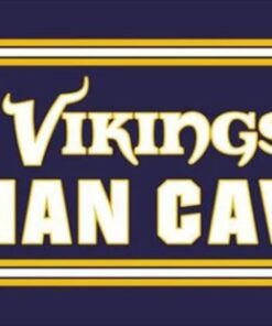 Minnesota Vikings Man Cave Flag 3X5 Ft Polyester Banner USA 90x150cm