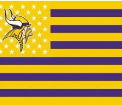 Minnesota Vikings Star Flag 3X5 Ft Polyester Banner USA 90x150cm