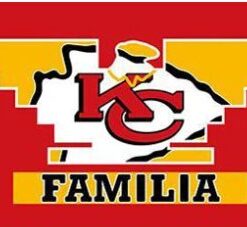 Kansas City Chiefs Familia Flag 3X5 Ft Polyester Banner USA 90x150cm