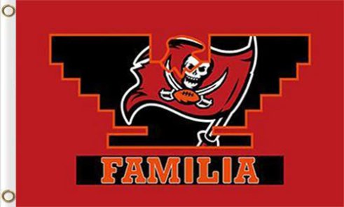 Tampa Bay Buccaneers Familia Flag 3X5 Ft Polyester Banner USA 90x150cm