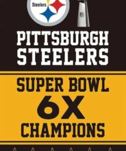 Pittsburgh Steelers 6X Champions Super Bowl Flag 3X5 Ft Polyester Banner USA 90x150cm