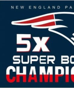 New England Patriots 5x Super Bowl Champion Flag 3X5 Ft Polyester Banner USA 90x150cm