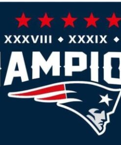 New England Patriots 5X Champion Sport Flag 3X5 Ft Polyester Banner USA 90x150cm