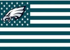 Philadelphia Eagles Star & Strips US Flag 3X5 Ft Polyester Banner USA 90x150cm