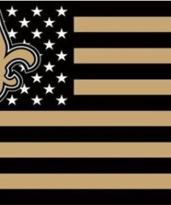 New Orleans Saints Star and Stripes Flag 3X5 Ft Polyester Banner USA 90x150cm