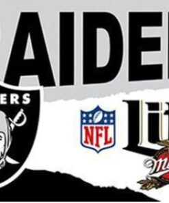 Oakland Raiders Lite Flag 3X5 Ft Polyester Banner USA 90x150cm