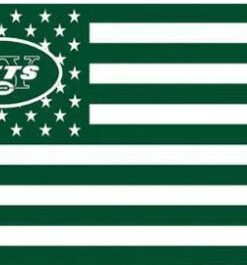 New York Jets Star and Stripes Flag 3X5 Ft Polyester Banner USA 90x150cm
