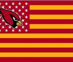 Arizona Cardinals Star & Strips Flag 3X5 Ft Polyester Banner USA 90x150cm