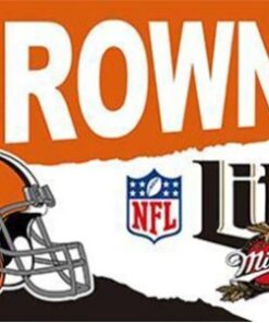 Cleveland Browns Lite Flag 3X5 Ft Polyester Banner USA 90x150cm