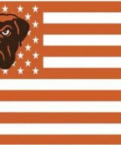 Cleveland Browns Star and Stripes Flag 3X5 Ft Polyester Banner USA 90x150cm