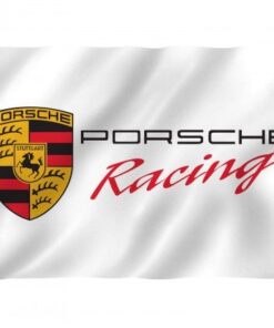 Porsche Flag White Racing 3X5 Ft Polyester Banner USA 90x150cm